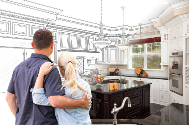 Custom kitchen cabinets installed in a Hamilton home